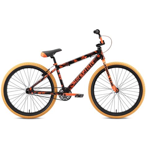 Se Blocks Flyer 26 Inch Bmx Freestyle Bike Orange Camo Jandr Bicycles
