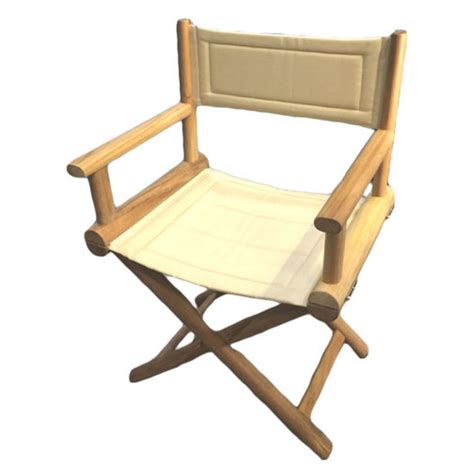 A perfect outdoor set for larger gatherings. Teak Folding Directors Chairs - Sheridan Marine