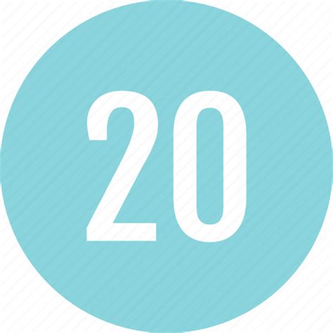 Count Number Numero Twenty Icon