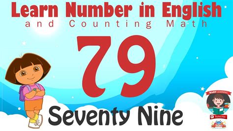Learn Number Seventy Nine 79 In English And Counting Math Youtube