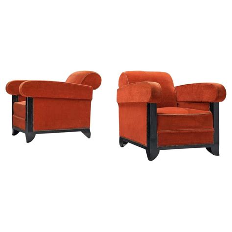 Pair Of French Art Deco Armchairs By Pierre Patout For The Ile De
