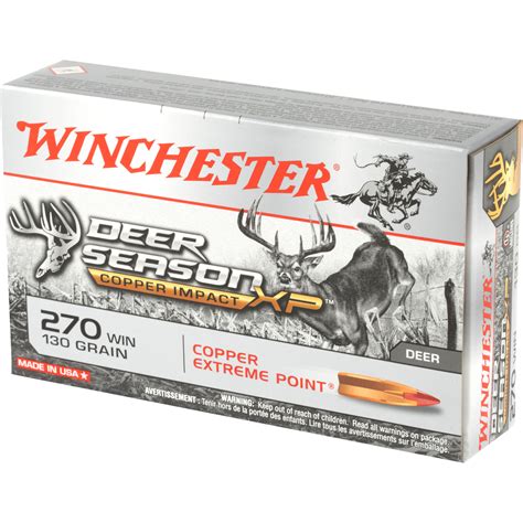Winchester Deer Season Xp Copper Impact 270 Winchester 130 Gr Polymer