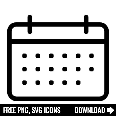 Free Calendar Svg Png Icon Symbol Download Image