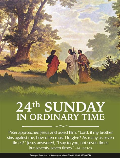 24th Sunday In Ordinary Time Year A Homily The Renewal Of Faith Blog