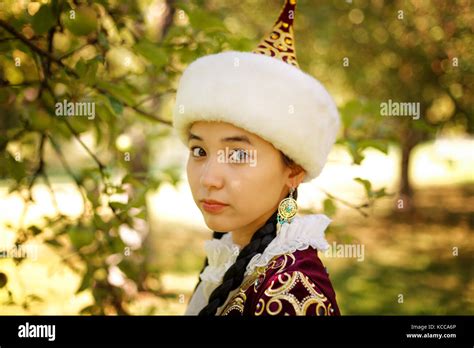 Beautiful Kazakh Woman In National Costume Stock Photo Alamy