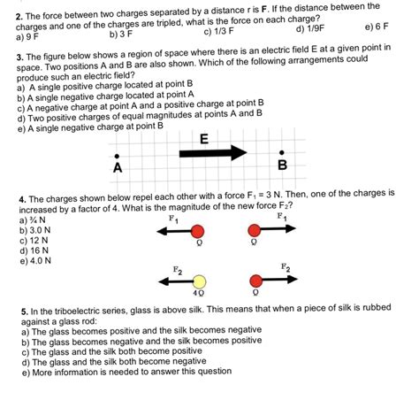 Charges q each are placed at each of the other two corners. Answered: 2. The force between two charges… | bartleby