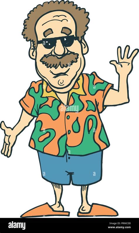 Casual Friday Cartoon Character Vector Illustration Design Stock