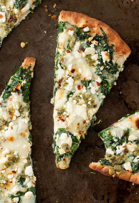 Recipesprep july 30, 2015 pizza no comments. Three Cheese Spinach and Pesto Flatbread Pizza for One ...