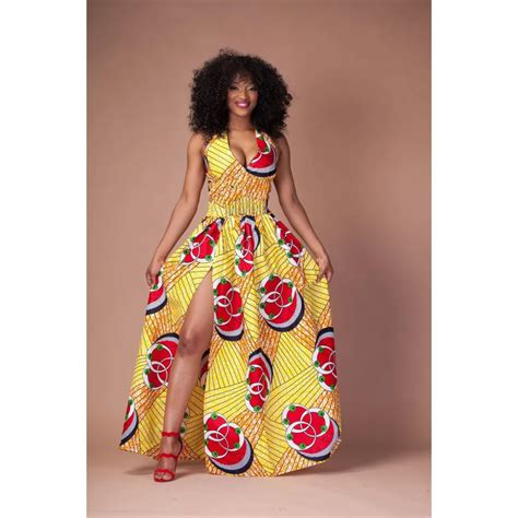 Buy 2016 Fashion Women African Dashiki Print Maxi Dress Long Summer Halter Sexy