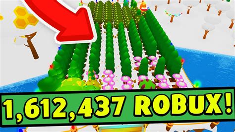 Donating 1612437 Robux To Team Trees From Roblox Tree Planting