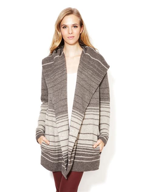 Striped Wool Blanket Cardigan By Vince Blanket Cardigan Fashion Clothes