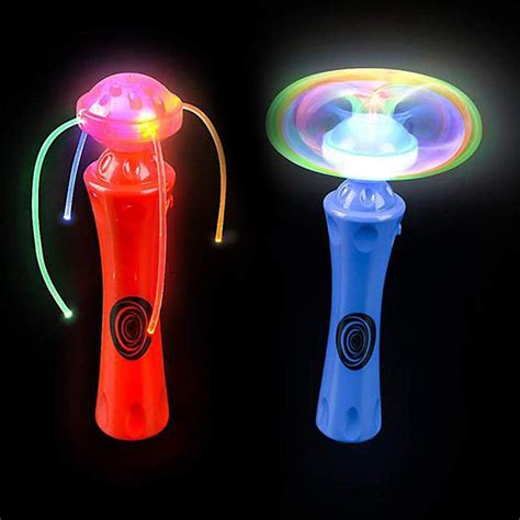 8 Light Up Wand Led Orbit Spinner Toy Perfect For Carnival Prizes