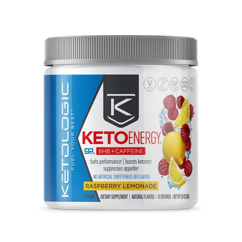 Ketologic Bhb Exogenous Ketones Powder With Caffeine Supports Low Carb Keto Diet And Boosts