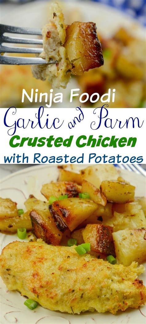Ninja foodi & instant pot. Ninja Foodi Garlic and Parm crusted chicken with roasted ...