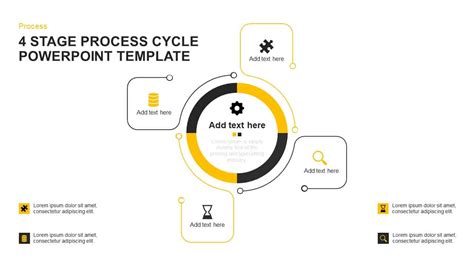 4 Step Process Cycle Powerpoint Template And Keynote Diagram