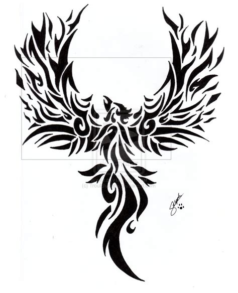 She can display messages or designs on her skin, as well as phase through solid matter. tattoo designs phoenix 02 | The Collectioner