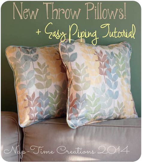 Do you want to know how to make a throw pillow with piping, but are not quite sure where to start? Sewing a Throw Pillow with Piping {Tutorial} - Life Sew Savory