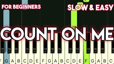 Bruno Mars Count On Me Slow And Easy Piano Tutorial Acordes Chordify