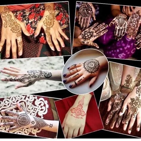buy 1 piece black color indian henna paste cone beauty women mehndi finger body