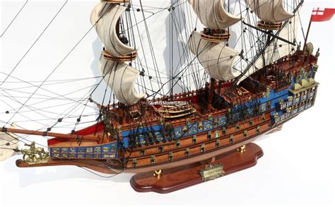 Hms Sovereign Of The Seas Display Wooden Ship Model 37 Quality Model