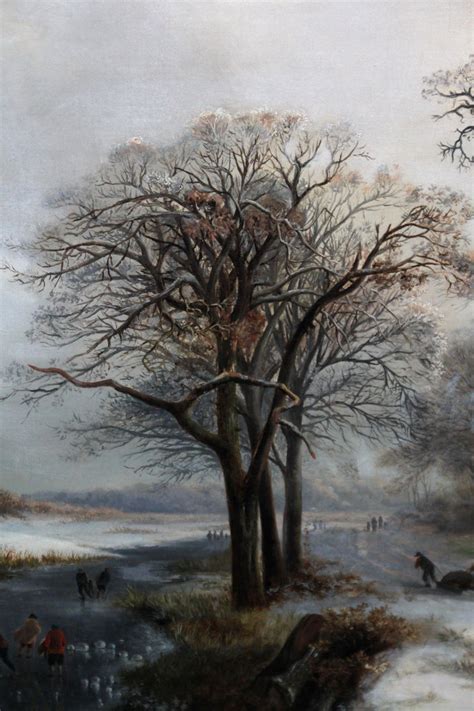 Unknown Dutch Winter Landscape 19th Century Dutch Art 1848