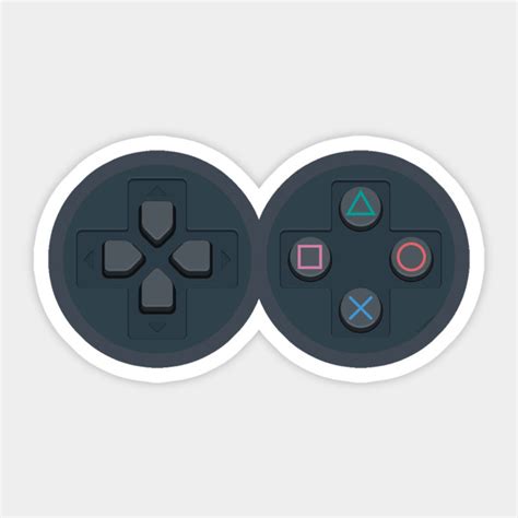 Ps Controller Buttons Playstation Sticker Teepublic