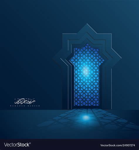 Free islamic background png images, transparent background, background, islamic, state institute for islamic studies, background nature, gray background we provide millions of free to download high definition png images. Ramadan kareem islamic light door background Vector Image