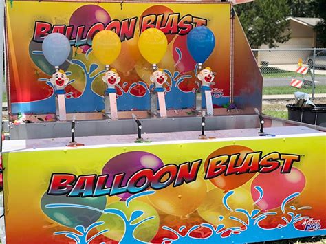 Balloon Blast Water Gun Clown Balloon Pop Classic Carnival Games