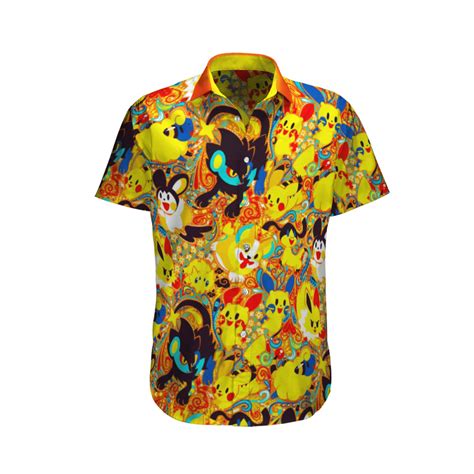 Pokemon Yellow Color Hawaii Shirt Summer 2023 Hot Aopprinter