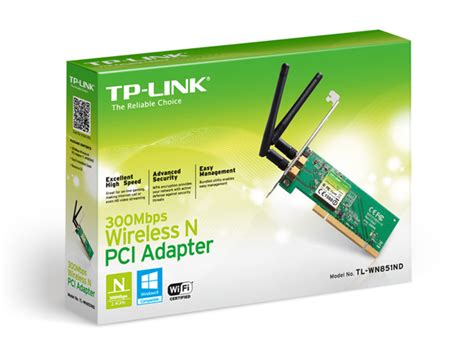 Tl Wn851nd 300mbps Wireless N Pci Adapter Tp Link