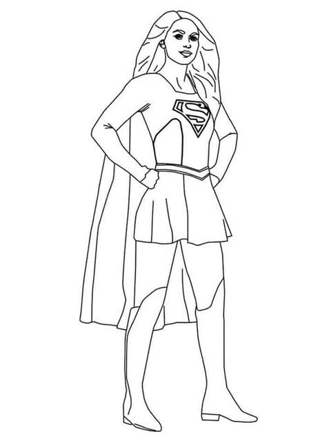 27 Desenhos Da Supergirl Para Imprimir E Colorirpintar