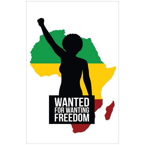 Wanted For Wanting Freedom Poster By Sankofa Designs The Black Art Depot
