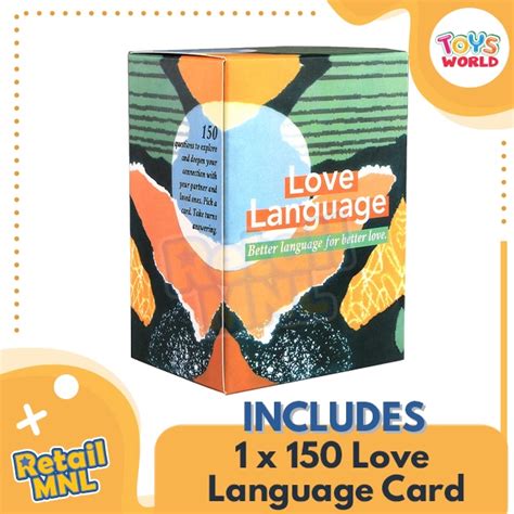 Retailmnl Love Language Card Game 150 Conversation Starter Questions
