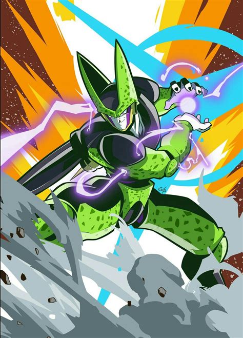 Cell (dragon ball) — cell's theme 02:26. Perfect Cell | Dragon ball artwork, Dragon ball z, Dragon ball art