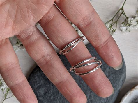 Silver Interlocking Ring