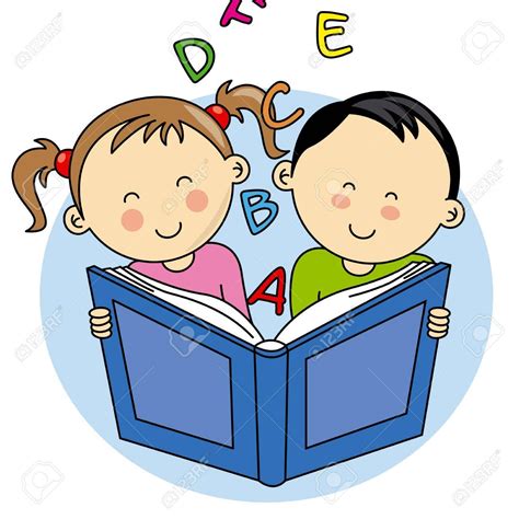 Los Niños Que Leen Un Libro Foto De Archivo 37166026 Leitura Para