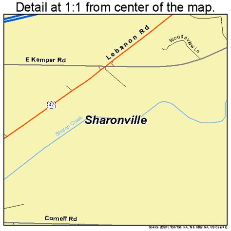 Sharonville Ohio Street Map 3971892
