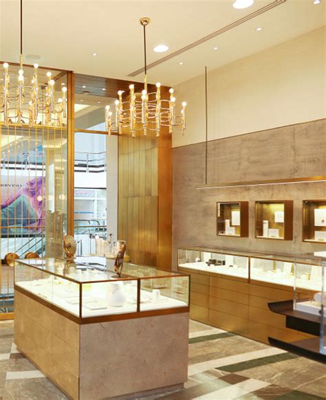 Check out our showcase design selection for the very best in unique or custom, handmade pieces from our shops. High End Luxury Golden Jewelry Display Showcase Design | Jewelry Showcase Depot
