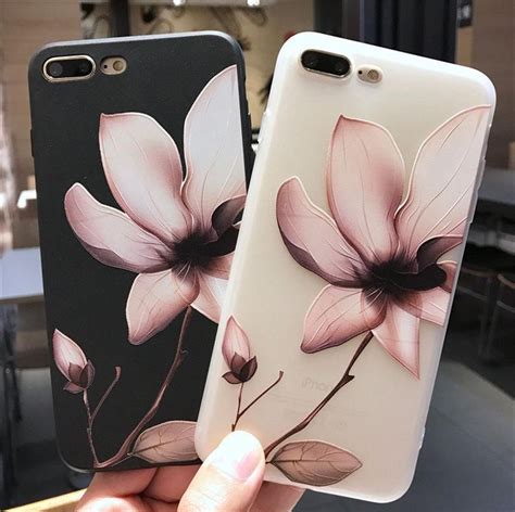 Floral Roses Peony Lotus Flower Silicone Phone Case Fundas Para