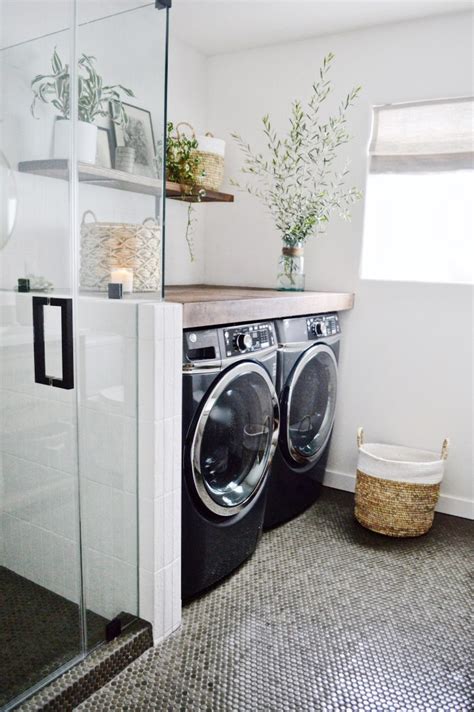 Guest Bathroomlaundry Reveal Kristin Dion Design In 2020 Laundry