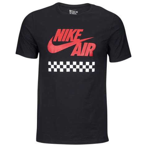 Nike Graphic T Shirt Mens Casual Clothing Blackredwhite