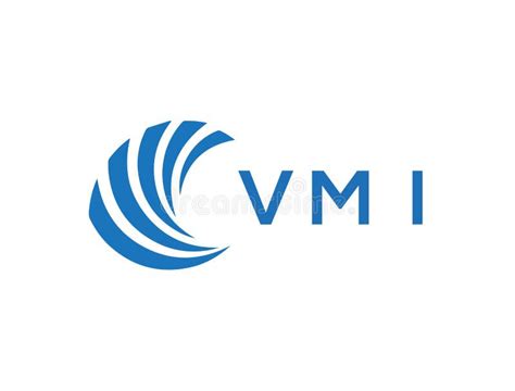 Vmi Letter Logo Design On White Background Vmi Creative Circle Letter