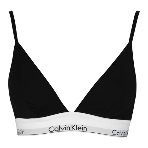 Calvin Klein Womens Modern Cotton Triangle Bra Bras Flannels