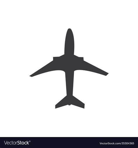Airplane Logo Template Icon Design Royalty Free Vector Image