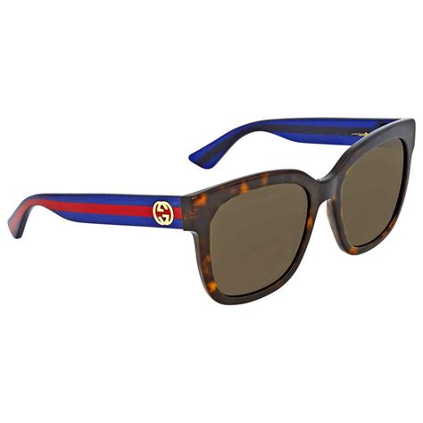 gucci brown square sunglasses gg0034s 004 54 ebay