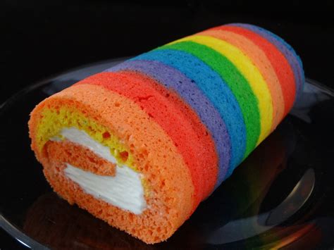 A Fantastic Rainbow Roll Cake