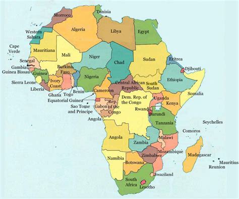 African Geography And Capitals Diagram Quizlet