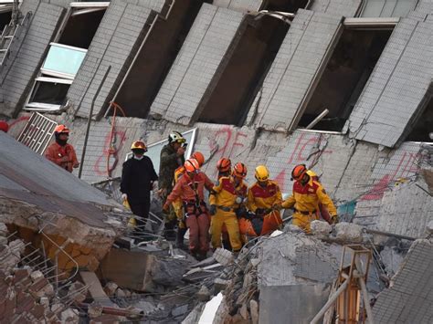 A 5.8 magnitude earthquake quickly followed by another at 6.2 struck eastern taiwan on sunday, the island's weather bureau said, with no reports of damage. Video Shows Survivor Pulled From Debris of Taiwan ...