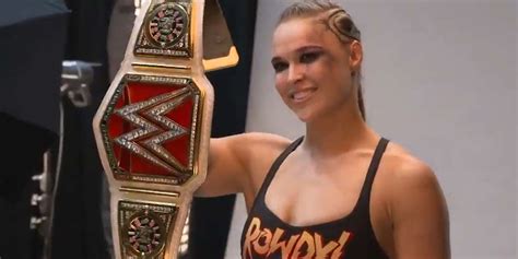 Ronda Rousey Wins Wwe Womens Championship Title Videos Nowthis