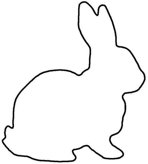 Easter Bunny Outline Many Interesting Cliparts  Clipartix In 2021